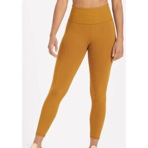 Vuori Size S Rib Studio Legging Dark Golden Yellow